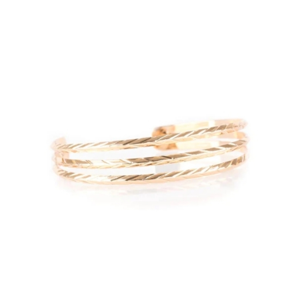 Eastern Empire Gold Cuff Bracelet